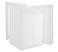 ZOFUN Juego de 10 bastidores de lienzo de 24 x 30 cm para pintar, set de artistas para pintura acrílica, pequeños y grandes