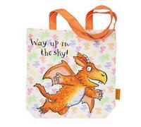 Zog - Bolsa de algodón con licencia oficial con diseño "Way Up in the Sky" | Comprador reutilizable duradero para libros, comestibles y uso diario | Regalo para los fans de Zog