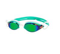 Gafas de natación Zoggs Fusion Air Titanium azul con lentes espejadas verde