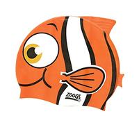 Zoggs Gorro de natación, Juventud Unisex, Naranja, 6-14 Años