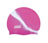 Zoggs Gorro de natación Unisex de Silicona, Multicolor, Color Rosa/Plateado, Talla única