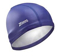 Zoggs Nylon-Spandex PU Coated Cap Gorro de natación, Adultos Unisex, Navy (Azul), Talla Única