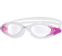 Zoggs Panorama Gafas de Natación para Hombre y Mujer - Gafas de Piscina con Junta Antifugas, Antivaho, Protección UV, Correa de Ajuste Rápido y Visión 180 - Transparente y Lila, Lentes Transparentes