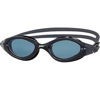 Zoggs Panorama Gafas de Natación para Hombre y Mujer - Gafas de Piscina con Junta Antifugas, Antivaho, Protección UV, Correa de Ajuste Rápido y Visión 180 - Negro, Lentes Ahumadas