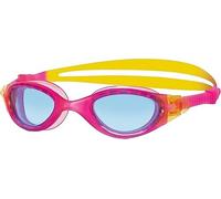 Zoggs Panorama Junior Gafas de Natación para Niños - Gafas de Piscina para Niños Antivaho con Protección UV Tintada, Sello Antifugas y Visión Amplia - Lentes Azules, Rosa y Amarillo, 6-14 Años