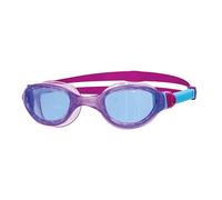 Zoggs Phantom 2.0 Junior with UV Protection and Anti-Fog Gafas de natación, Infantil, Tinte Azul Claro/Morado/Azul, 6-14 años