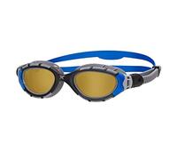 Zoggs Predator Flex Polarized Ultra-Smaller Fit Gafas de natación, Adultos Unisex, Black/Blue/Copper Polarized, S