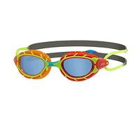 Zoggs Predator Junior Gafas de natación, Unisex-Youth, Orange & Red/Grey & Green/Tint/Tönung, 6-14 años