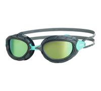 Zoggs Predator Swimming Goggles, Unisex-Adult, Grey/Turquoise/Titanium Reactor