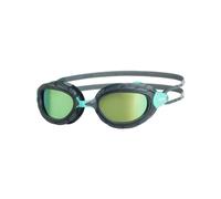 Zoggs Predator Swimming Goggles, Unisex-Adult, Grey/Turquoise/Titanium Reactor