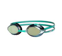 Zoggs Racer Titanium Swimming Goggles, Unisex-Adult, Green/Black/Mirrored Gold