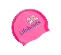 Zoggs RNLI x Silicone Swim Cap, Comfortable Adult Swimming Hat, Non-Slip Lining Adult Swimming Hat, Shaped Swimming Cap, Chlorine Beating Swim Cap (One Size)