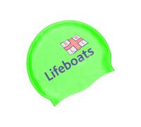 Zoggs RNLI x Silicone Swim Cap, Comfortable Adult Swimming Hat, Non-Slip Lining Adult Swimming Hat, Shaped Swimming Cap, Chlorine Beating Swim Cap (One Size)