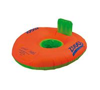Zoggs Trainer Seat Inflable Flotador Barco de Natación Bebe, Bebés Unisex, Naranja/Verde, 3-12 Meses