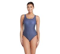 Zoggs Yarra Scoopback Traje de baño de una Sola Pieza, Azul Marino/Blanco, 48 para Mujer