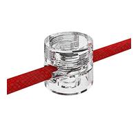 ZOHAR 6 pasadores de pared y techo de dos piezas, transparentes, para cable textil, fijación al techo, columpio de mono, soporte de cable para lámpara DIY con tornillos y tacos