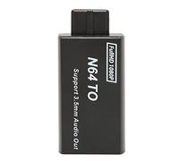 Zohisin Adaptador de videojuegos N64 a convertidor 1080p compatible con PAL NTSC con interfaz de 3,5 mm para experiencia de juego en televisores modernos