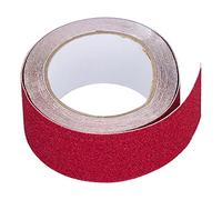 Zohisin Cinta antideslizante para exteriores, cintas adhesivas abrasivas de tracción de alta fricción, 5 metros, amarillas, para escaleras, pisos, uso en interiores y exteriores (Red)
