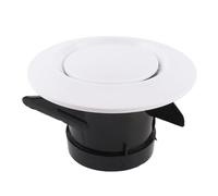 Zohisin Cubierta de conducto Difusor de techo de 100 mm Válvula de suministro Ventilación Anemostato Cubierta de manguera de conducto de ventilación Material ABS para escape interior (Humildad)