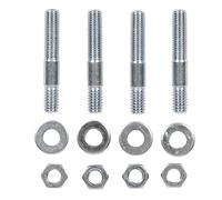 Zohisin Espárragos espaciadores de carburador de 16 x 12 x 2 pulgadas, kit de montaje de carburador de 2 pulgadas, kit de pernos espaciadores de carburador de metal para 5 roscas de 16 pulgadas,