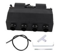 Zohisin Evaporador de Aire Acondicionado de 12V, termostato de refrigeración de calefacción Debajo del Tablero, 3 velocidades, 600CFM, Universal para Coche y camión