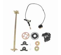 Zohisin Kit de eje vivo trasero para kart de 33 de 4 pulgadas con conjunto de freno Cadena 428 y piñón Eje de metal resistente para quads de 90 Tracción y estabilidad mejoradas Fácil
