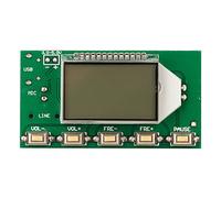 Zohisin Módulo transmisor de Radio FM Placa de micrófono con procesamiento Digital Estéreo de 87-108 MHz para transmisión con Pantalla LCD y Control de Volumen Digital de 30