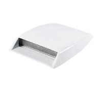 Zohisin Pala de Entrada de Flujo de Aire para Coche, Cubierta de ventilación Decorativa Universal, capó, Rejilla de Aluminio, Malla, decoración Exterior del vehículo (White)