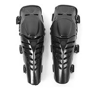 Zohisin Par de Rodilleras para Motocicleta Todoterreno, Protectores de piernas para caídas a Prueba de Viento, Protector de Equipo para Deportes al Aire Libre (Rojo) (Black)