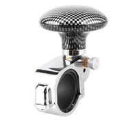 Zohisin pomo de Volante de Coche pomo de Volante de Fibra de Carbono pomo de direccin de Ayuda de direccin Mango de Potencia de Bola de Refuerzo Spinner pomo Abrazadera Universal