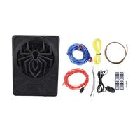 Zohisin subwoofer Debajo del Asiento para automóvil subwoofer Activo Delgado de 800 vatios y 10 Pulgadas con Amplificador Incorporado luz Ambiental 7 Opciones de Color Control de (Luz Azul)