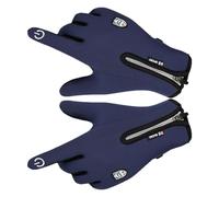 Zohuwerui Guantes táctiles para dedos - Guantes de juego transpirables con cremallera antisudor | Forro de franela suave con dedo táctil con diseño antideslizante de gel de sílice, soporta casi todos