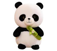 Zohuwerui Panda de Peluche - Lindos Animales de Peluche de Oso Panda Que sostienen bambúes | Almohada Viva y Suave para el Cuerpo, de Panda Relleno Hecho a Mano Realista para niños