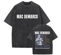 Zohviu Camiseta M-AC Cantante De-Marco Vintage Impreso Manga Corta Casual Sobredimensionado De Verano para Hombres Mujeres XS-3XL