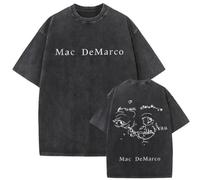Zohviu Camiseta M-AC Cantante De-Marco Vintage Impreso Manga Corta Casual Sobredimensionado De Verano para Hombres Mujeres XS-3XL