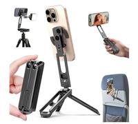 ZOINSHOT Trípode magnético portátil de aluminio para iPhone, mini trípode plegable de tamaño de bolsillo para Magsafe, compatible con iPhone 16/15/14/13/12 Series para viajes, vlog, fotografía