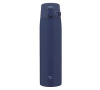 Zojirushi Mahobin SM-VB72-AM - Taza de acero inoxidable, botella de agua, gran capacidad, 720 ml, tipo de un solo toque, tope sin costuras, solo 3 puntos de limpieza, azul marino