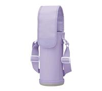 ZOJIRUSHI MC-CA03-VA - Funda de Acero Inoxidable para Botella de Agua, Bolsa de Hombro, Etiqueta de Nombre, Lavable a máquina, tamaño Recomendado: 600 ml, Color Morado