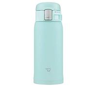 Zojirushi SM-SF36-AM Botella de agua, bebida directa [apertura de un toque], taza de acero inoxidable, 360.8 ml (360 ml), color azul menta