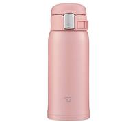 Zojirushi Botella de agua SM-SF36-PA – apertura de un toque, beber directo, inox. 360 ml, rosa