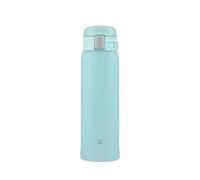 Zojirushi SM-SF48-AM Water Bottle, Direct Drinking, One-Touch Opening, Stainless Steel Mug, 16.2 fl oz (480 ml), Mint Blue,1 Count (Pack of 1)