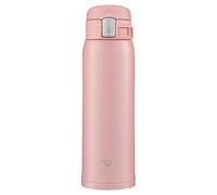 Zojirushi SM-SF48-PA Botella de agua, bebida directa [apertura con un solo toque], taza de acero inoxidable, 480 ml, rosa
