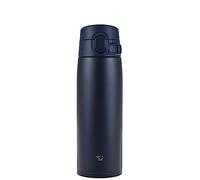 Zojirushi SM-VA60-AD Botella de agua, taza de acero inoxidable de un solo toque, sin costuras, 20 fl oz (600 ml), azul marino