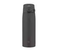 Zojirushi SM-VB60-BM - Taza de acero inoxidable, botella de agua, gran capacidad, 600.3 ml, tipo de un solo toque, tapón sin costuras, solo 3 puntos de limpieza, negro suave