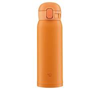 Zojirushi SM-WA48-DA Botella de agua, taza de acero inoxidable con un solo toque, sin costuras, 1.5 onzas líquidas, naranja