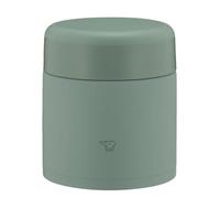 ZOJIRUSHI SW-KA30-GM Mahobin - Tarro térmico de acero inoxidable para sopa, tarro de almuerzo, sin costuras, 300 ml, verde mate, tapa y sello integrados, fácil de limpiar, solo 3 piezas