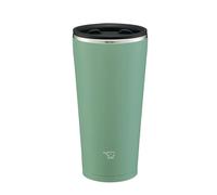 Zojirushi SX-FA45-GZ, vaso de acero inoxidable con tapa, retención de calor y frío, 16.4 fl oz (0.45 L), verde ceniza