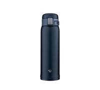 Zojirushi ZOJIRUSHI - Botella de agua para beber directamente [apertura con un solo toque], taza de acero inoxidable, 480 ml, azul marino SM-SF48-AD