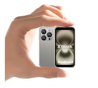 ZOKOE 3G Pequeño Teléfono de Respaldo Kids Smartphone Android 9.0, Pantalla de 3.0 pulgadas, 2 GB RAM 16 GB ROM, 5MP, Batería de 900 mAh, Reconocimiento Facial (XS18-oro)