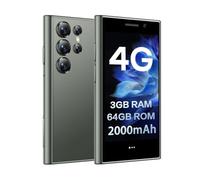 ZOKOE Mini Smartphone 4G, 3GB RAM 64GB ROM 5.0 MP 3.0 Inch HD Screen Quad Core CPU Face Unlocked Dual SIM Backup Phone Niños y Estudiantes Pequeño teléfono móvil Desbloqueado（Verde）